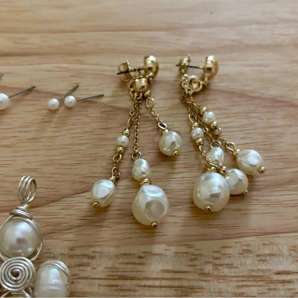 Mixed Vintage Pearl Jewelry Bundle / Grab Bag - Picture 5 of 10